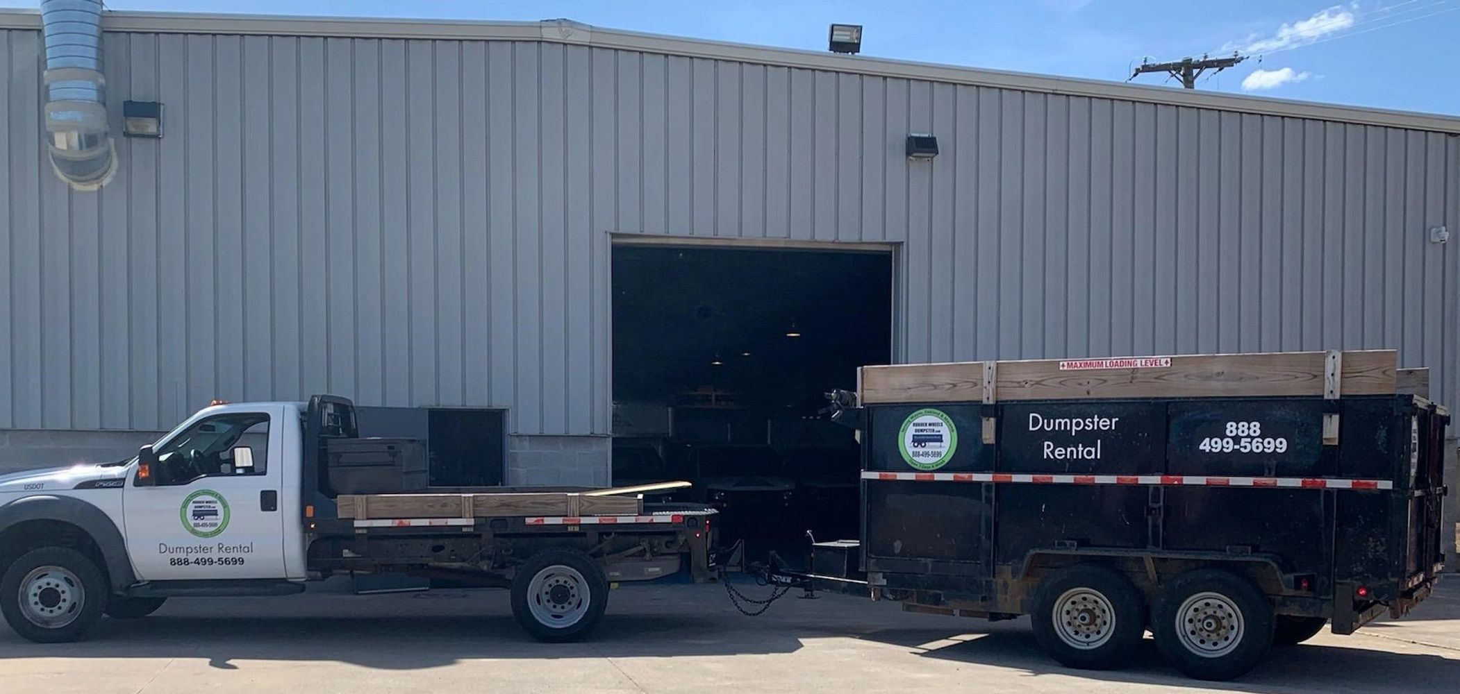 Rubber Wheels Dumpster